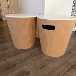 2 Umbra Woodrow Storage Stool