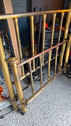 Antique brass bed