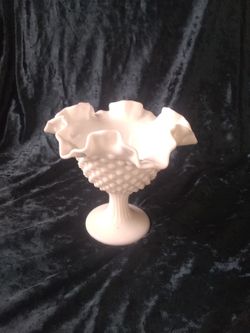 Fenton Milk Glass Compote