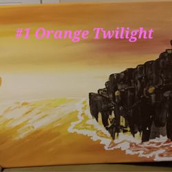 Acrylic Painting On  Canvas 11x14 In 