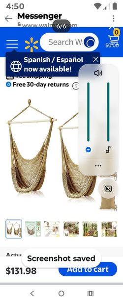 2 hammock hanging chairs new inbox sealed 50 firm no less for both chairs only