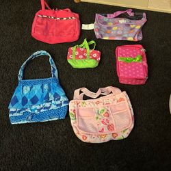 Little Girl And Baby Doll Bags