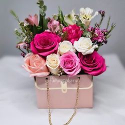 Mother's Day Purse, Clutch, and Tote Floral Arrangements