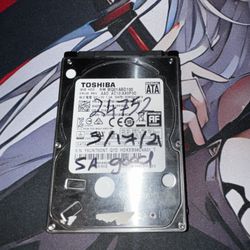 1TB Toshiba 2.5”  Sata Hard Drive For Pc Or laptop 