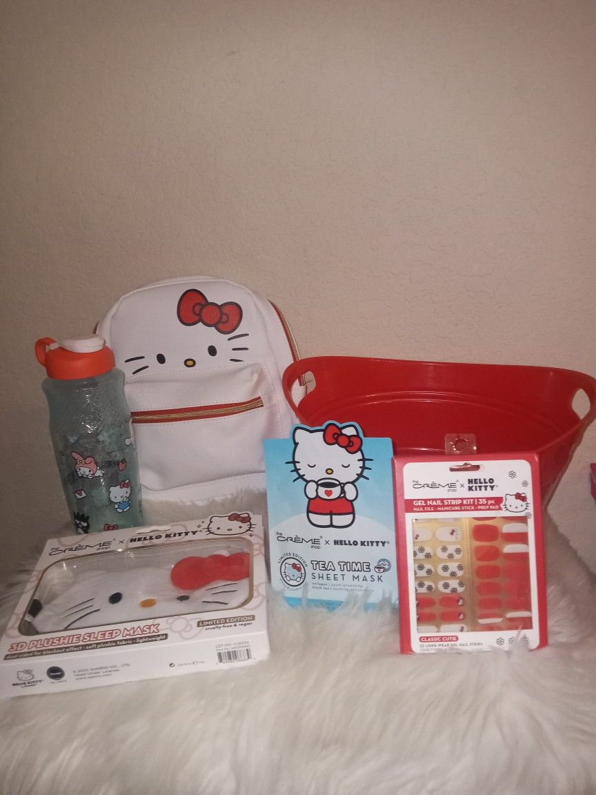Hello Kitty Gift Basket New 