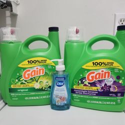$25 for all. Gain Liquid Detergent and Dial Hand Soap. HABLO ESPAÑOL.