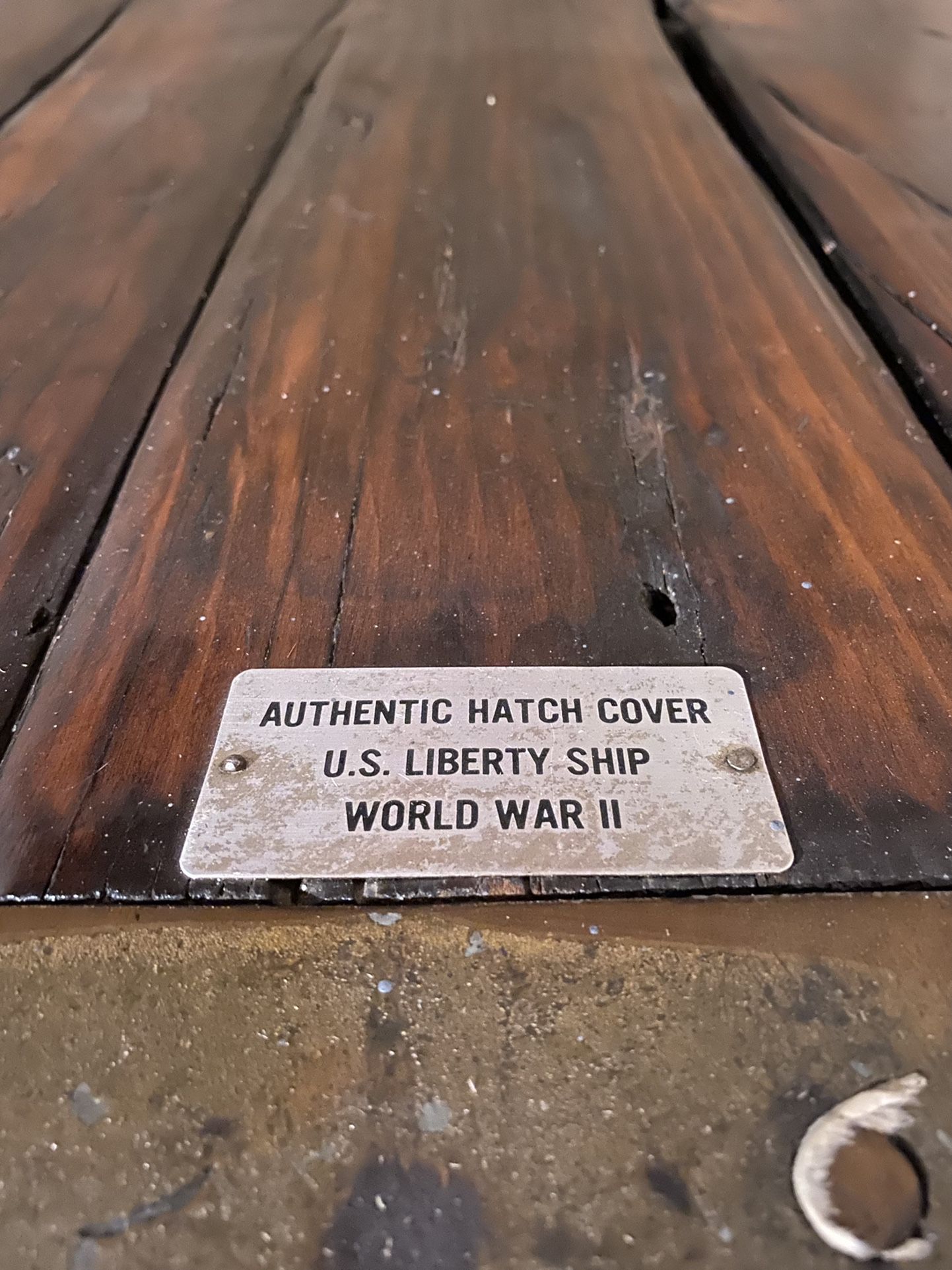 AUTHENTIC  LIBERTY SHIP WWII Hatch Covers 