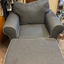 Sofa Chair and Ottoman matching set