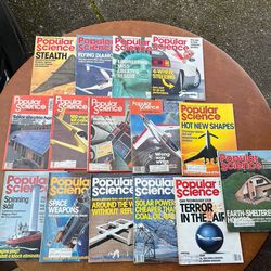 Lot of 15 Popular Science Magazines - Vintage 1(contact info removed) Magazines