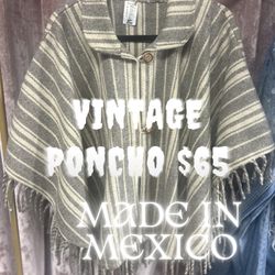 Poncho With Buttons 
