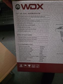 Wdx 12"G2R.4  BRAND NEW never broken in