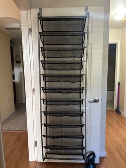 Over-the-Door Metal Mesh Shoe Organizer / Rack