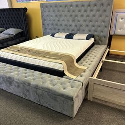 NEW QUEEN AND KING STORAGE BED WITH MATTRESS BEDROOM FURNITURE SECTIONAL SOFA AND MORE DELIVERY AVAILABLE 
