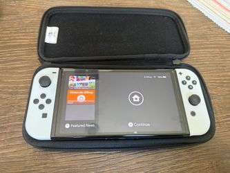 Nintendo Switch OLED White with Carrying Case