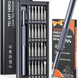 Fathers Day Dad Gifts for Men, Tnvee Precision Magnetic Screwdriver Set, Professional Mini Repair Tool Kit for Electronics, Phone, Laptop, Watch, Eyeg