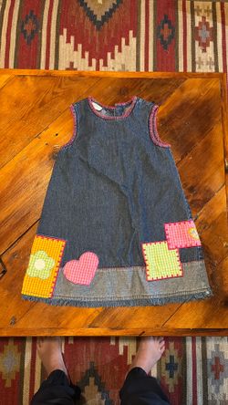Boho toddler dress, size 5T