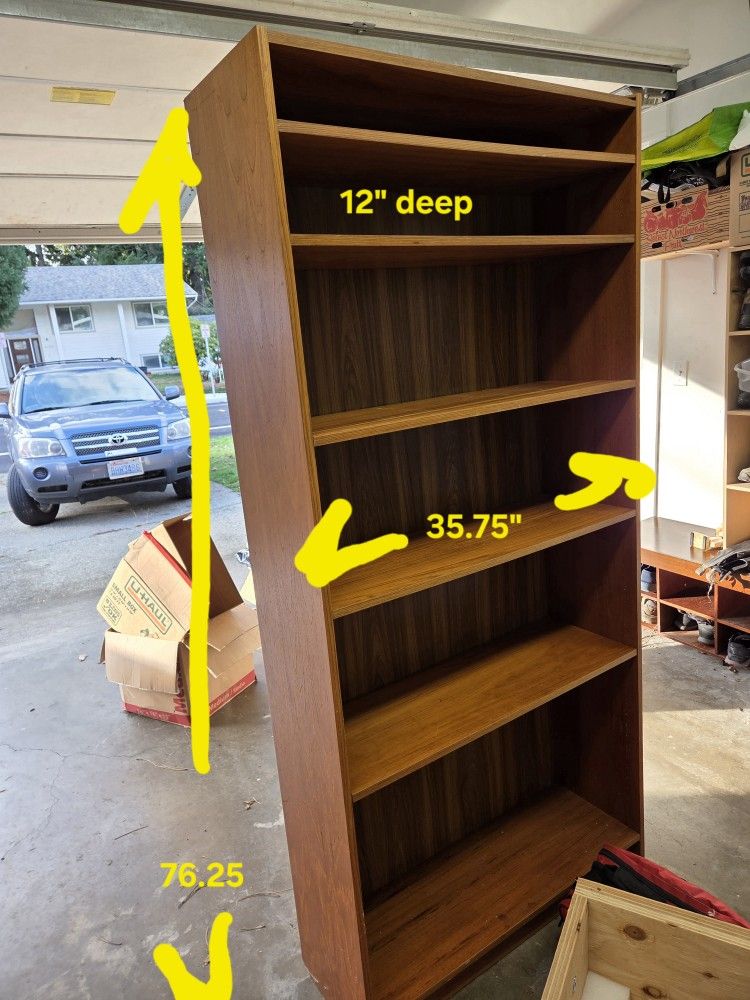 Bookcase, Adjustable Shelves