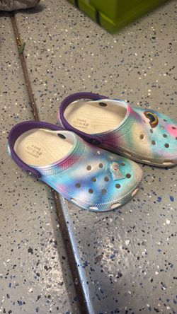 Kids Crocs Classic Clogs Tie-Dye with Jibbitz