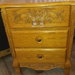 An Americana Dresser and Nightstand set