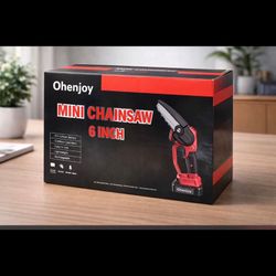 Ohenjoy Cordless Mini Chainsaw 6 inch