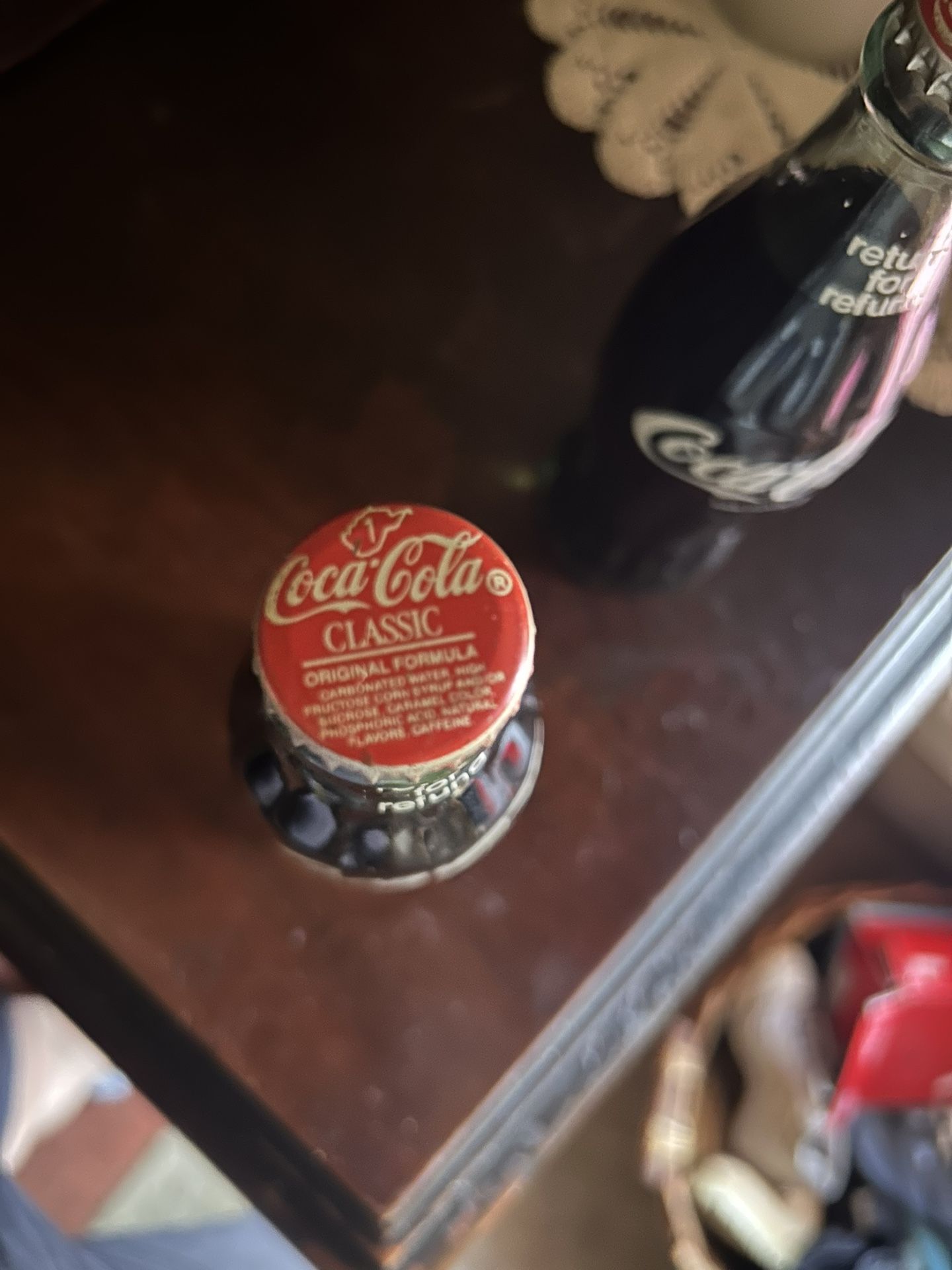 Coca-Cola vintage unopened bottles refundable bottles