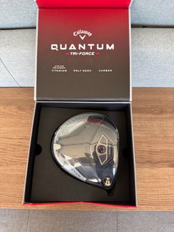 Callaway Quantum Max Tri-Force driver Head only 9.0 includes staff headcover