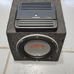 ALPINE 12 TYPE R WITH AMPLIFIER 