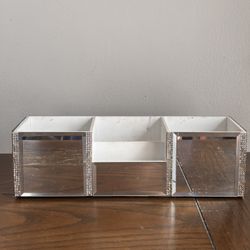 Chic Mirrored Vanity Organizer