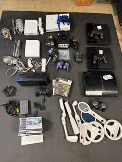 Video Game console lot GameCube Xbox Nintendo PlayStation ps2 ps3 ps4 wii