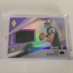 2018 Panini Phoenix - Rps Memorabilia Sam Darnold #1 Purple /75 (MEM, RC)