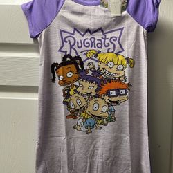 Nickelodeon Rugrats Girls Sleep Shirt Night Gown, Sizes 4, 8  (NWT)