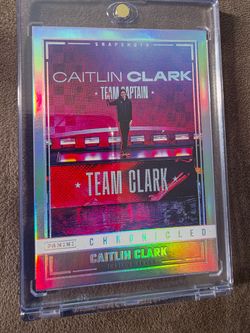 Caitlin Clark panini Chronicles Indiana team captain card