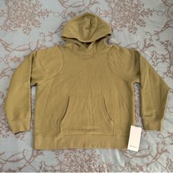 Lululemon Loungeful Hoodie Pullover Sweatshirt Bronze Green Women Size 12