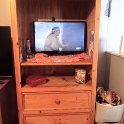 Solid Wood Entertainment Center
