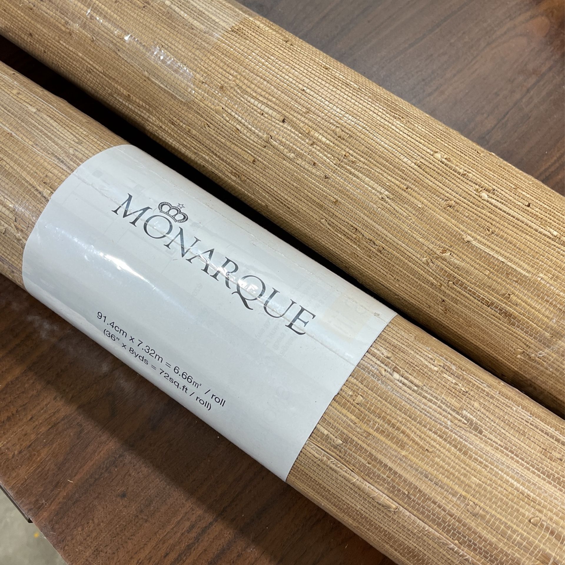 Natural Grass Cloth Wallpaper Brand New Two Rolls 72sq Ft Each