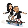 Omar and wifey 