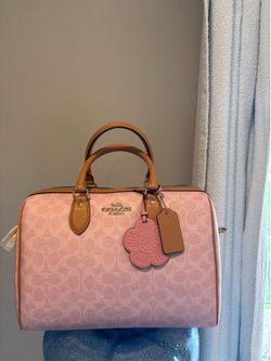 Coach large powder pink Rowan