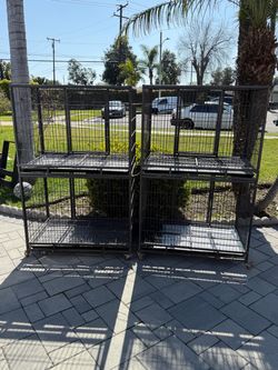 Stackable dog crates