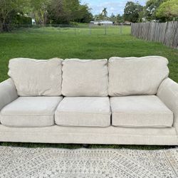 SOFA  Beige Fabric.. Clean and in good condition. 