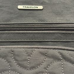 Gray Large Travelon Anti-Theft Crossbody 