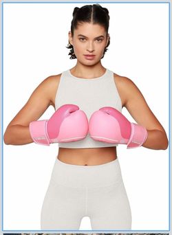 Pink boxing gloves women size M - 12 oz