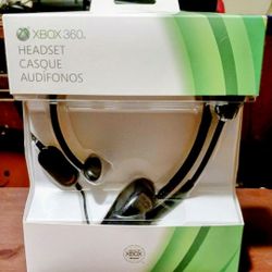 BRAND NEW UNOPENED Authentic Microsoft XBOX 360 Wired Headset 4-foot Cord