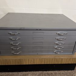 5- Drawer Flat File Cabinet w/base