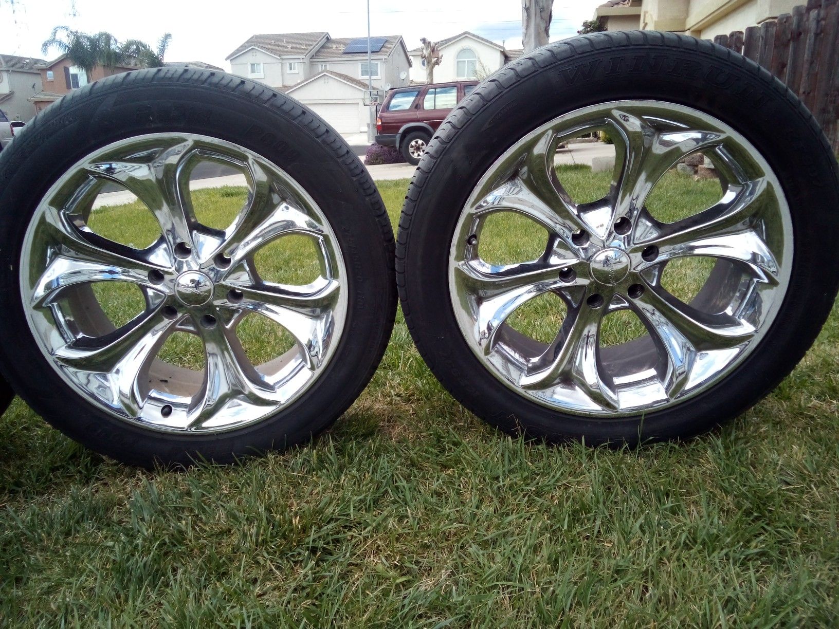 275)45)20 tires and rims... serious contact only, no window shopping