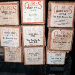 Vintage Piano Player Music Paper Rolls, Many To Choose From $5 Ea.