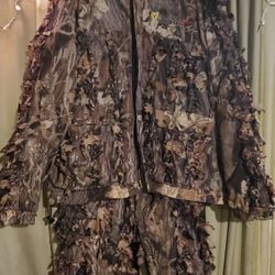 Scent Blocker Plus 3D Real Leaf Jacket And Pants Size Xl