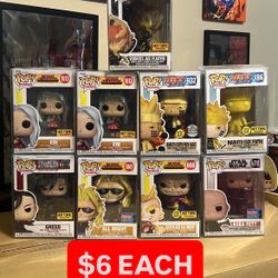 Funko pops $6 Each