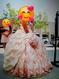 4 Piezas Vestido De Quinceañera