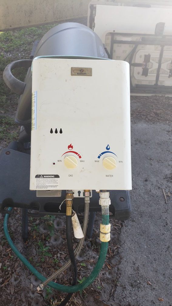 Lp gas tank less water heater