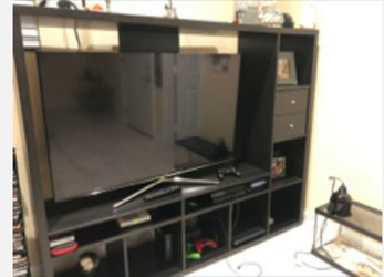 Tv stand with shelves